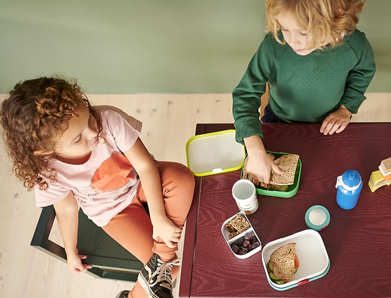 Mepal - Lunch-Set Campus - Lunch-Set für Kinder mit Pop-up Trinkflasche & Lunch Box - Lunch-Set für die Schule oder unterwegs - Spülmaschinenfest & BPA-frei - 400 ml + 750 ml - Animal Planet Tiger