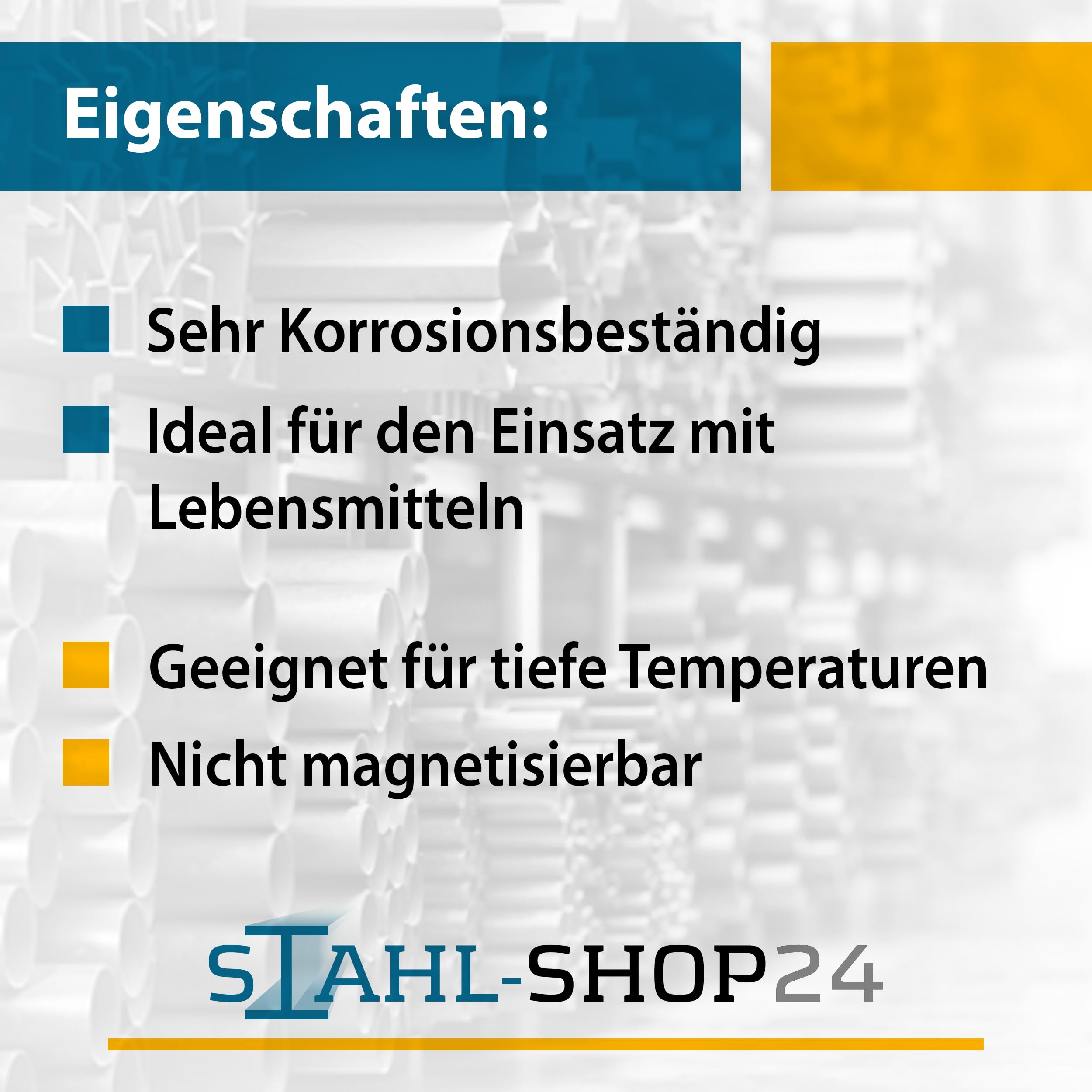 Stahl-Shop24 - Edelstahl Rechteckrohr V2A Hohlprofil geschweißt Geschliffen Konstruktionsrohr Vierkantrohr für Konstruktionen Werkstoff 1.4301, Länge:2000 mm, Abmessung:40 x 10 x 1.5 mm