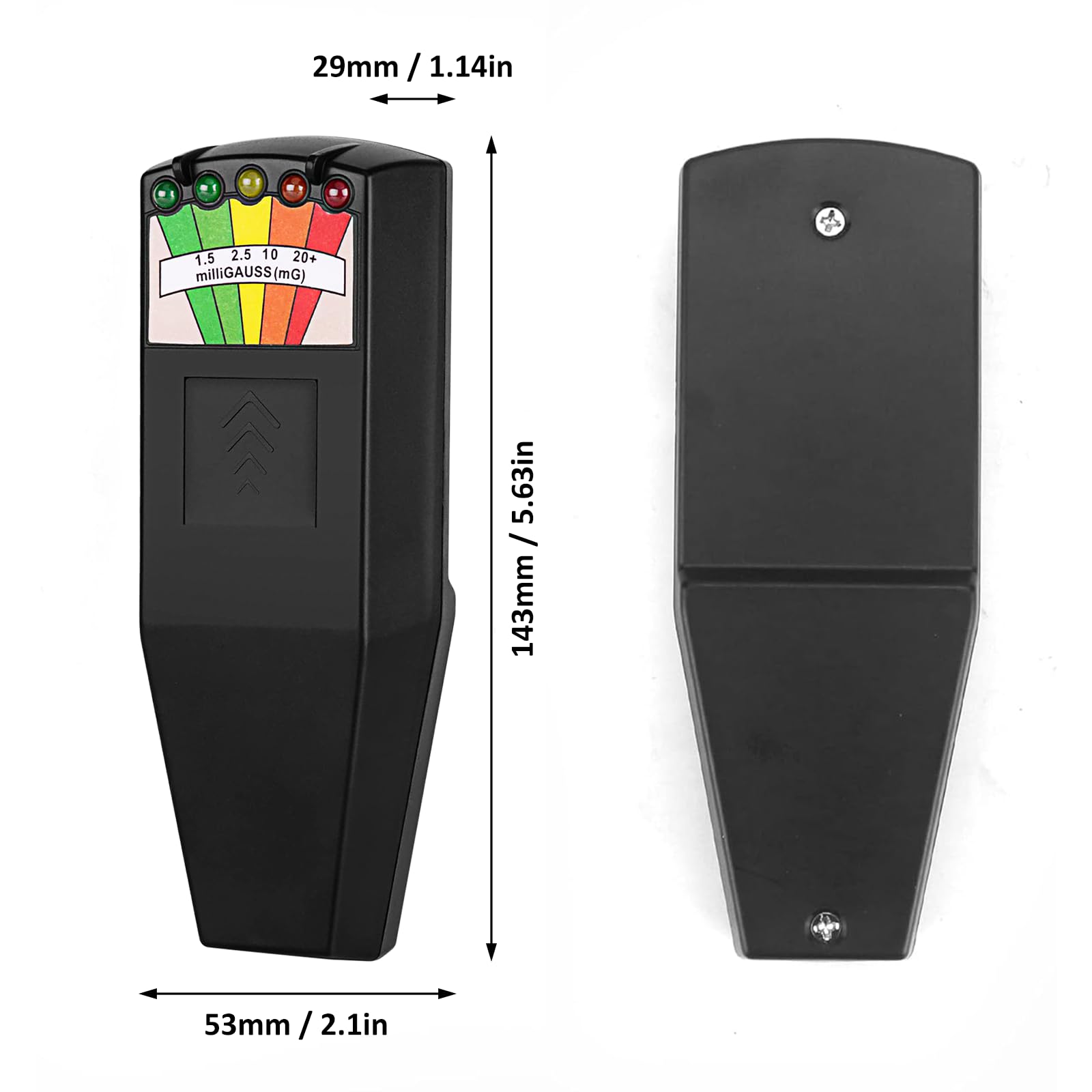 K2 EMF Meter Magnetfeld, Strahlungsdetektor Tragbarer, 5 LED Ghost Hunting Detektor, K2 EMF Messgerät Paranormal Equipment Tester 50Hz-20.000Hz