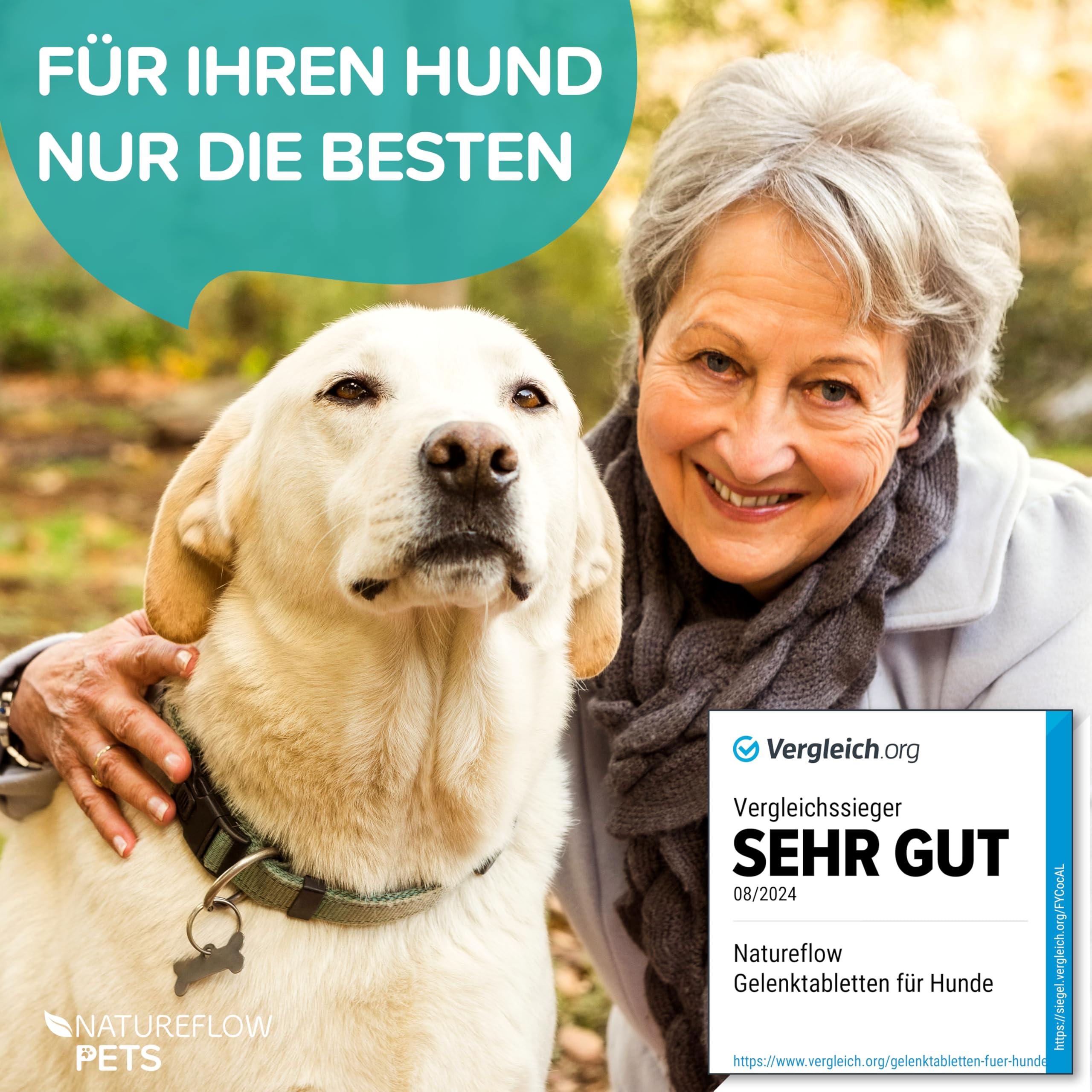 Gelenktabletten Hunde – Test SEHR GUT Made in Germany mit Grünlippmuschel, MSM und Teufelskralle - Keine Kapseln, hohe Akzeptanz Gelenktabletten Hund - 100 Stück