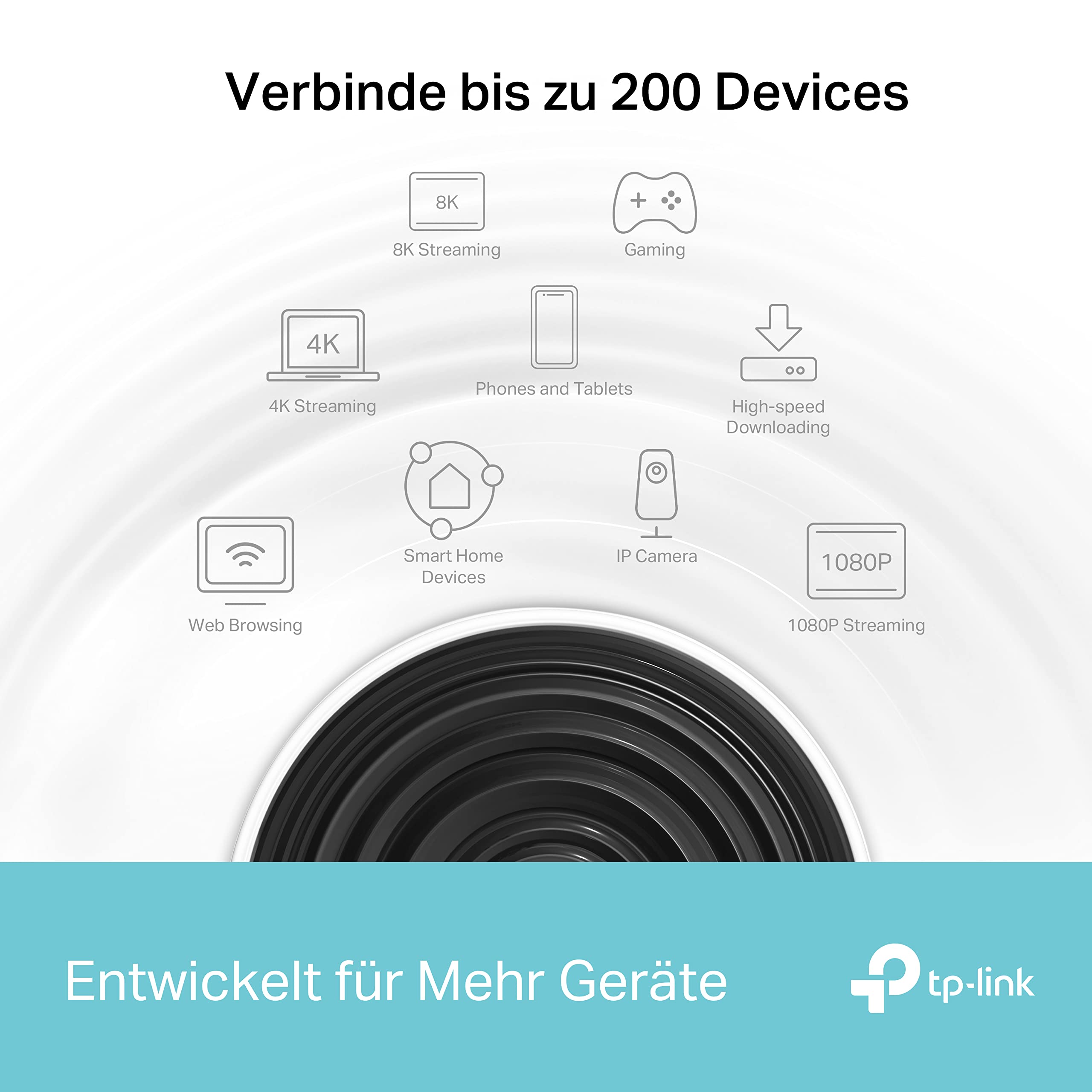 TP-Link Deco XE75 Mesh WLAN Set (3 Pack), Wi-Fi 6E AXE5400 Tri-Band Router & Repeater, 3× Gigabit Ports für jede Einheit, empfohlen für Häuser mit 4-7 Schlafzimmern, Umfassender Jugendschutz, WPA3