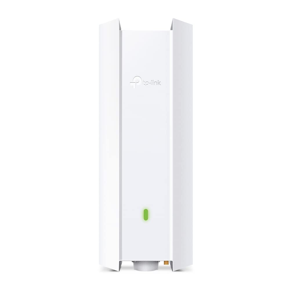 TP-Link EAP610-Outdoor AX1800 Gigabit Dualband WiFi 6 WLAN Access point (Dualband 1775Mbit/s, Omada SDN, zentrales Management, 1 Gigabit Port, IP67, nahtloses WLAN-Roaming, PoE angetriebene) weiß