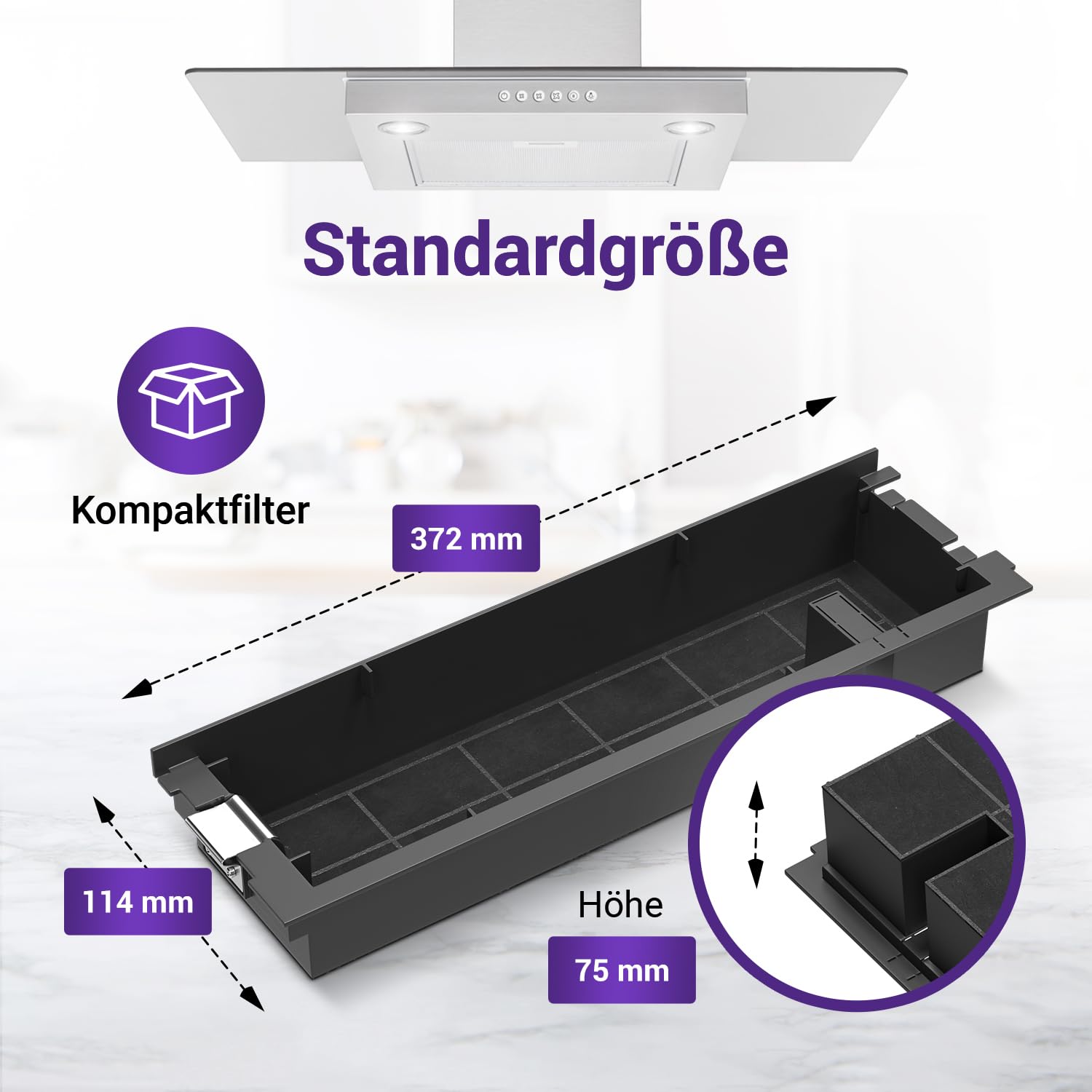 Viоks.pro Set 2x Dunstabzugshaube Aktivkohlefilter Ersatz für AEG Electrolux 4055356002 Type60 KF60 Wpro AMC100 - Kohlefilter für Dunstabzugshauben von AEG Bauknecht Elica Electrolux Juno Whirlpool